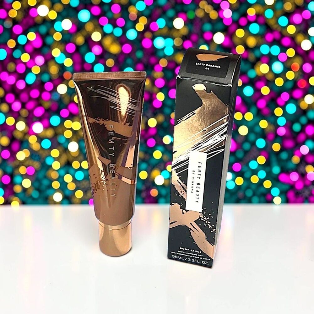 FENTY Beauty Body Sauce Body Luminizing Tint in Salty Caramel 04 3.21 oz NIB